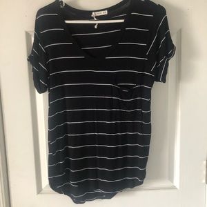 Cotton on Striped high low tshirt